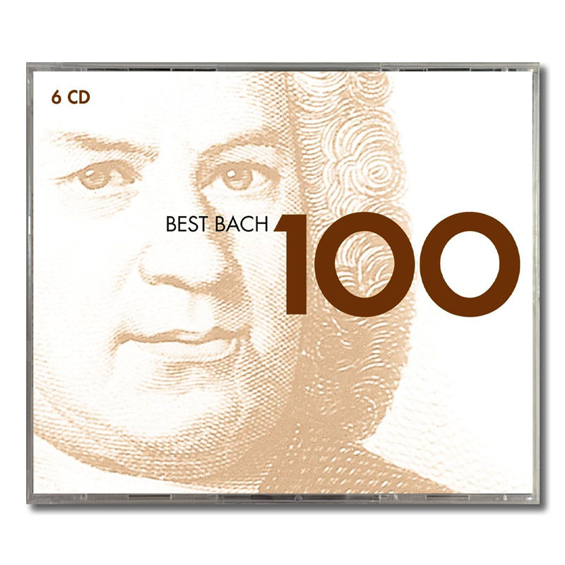 【原装进口】巴赫百分百 100首 Best Bach 古典音乐 合集 6CD唱片