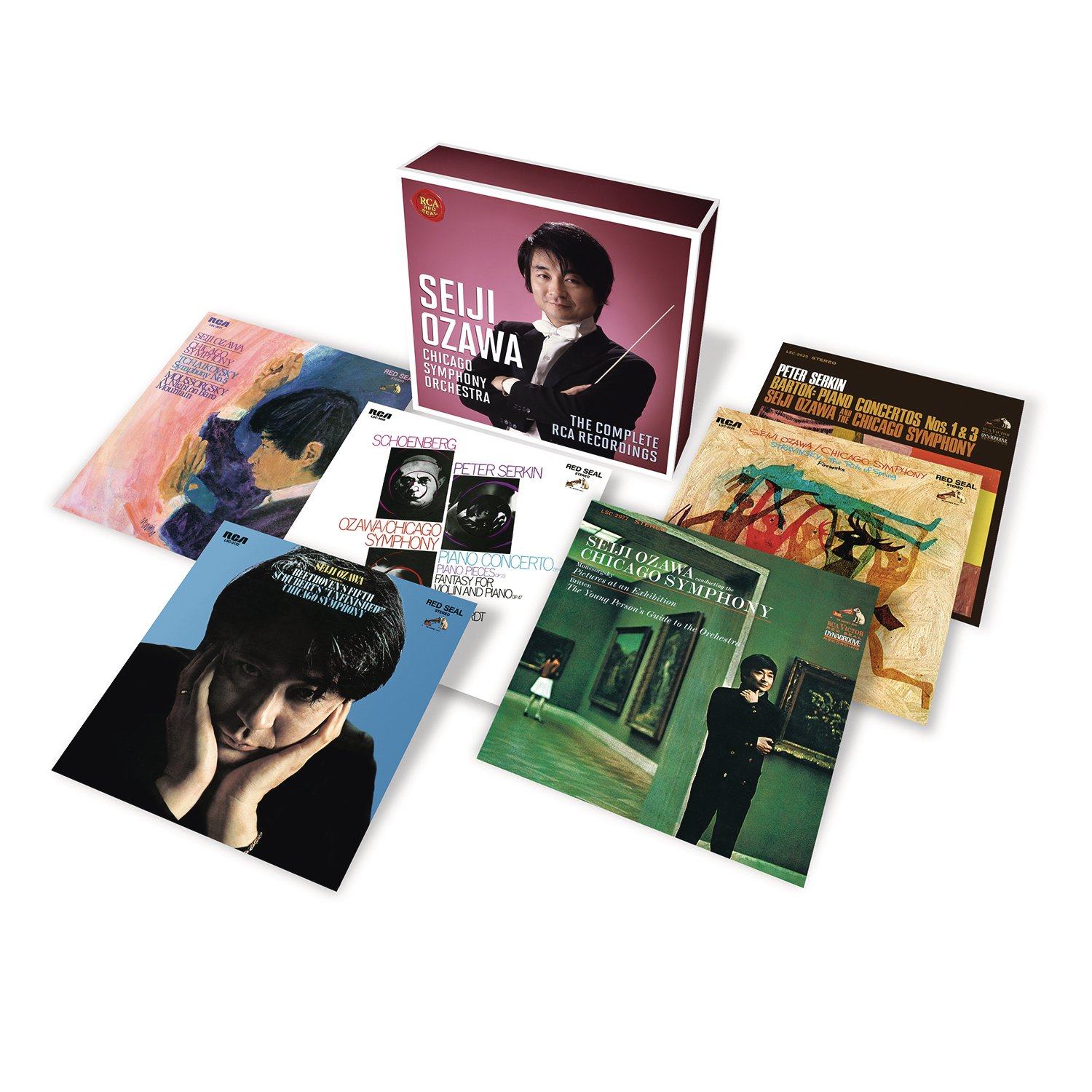 【原装进口】小泽征尔指挥 芝加哥交响乐团 RCA录音全集 6CD唱片