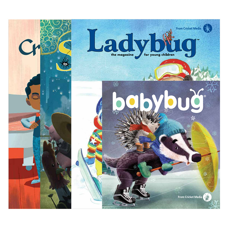 【中图原版】英文蟋蟀儿童期刊文学幻想系列虫宝宝/小瓢虫/红蜘蛛/蟋蟀王国2-16岁2021年期刊4册进口英语杂志