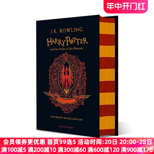 JK罗琳小说 Harry and 英文原版 英文正版 Phoenix 英语书籍 版 Order Potter 格兰芬多学院20周年精装 哈利波特与凤凰社 the