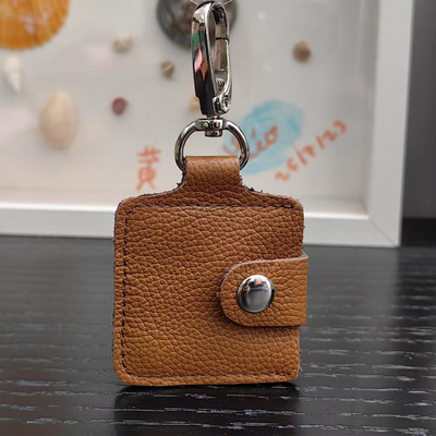 门禁卡真皮长方形保护套小区电梯感应门高级迷你钥匙扣一体卡套