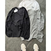 Tee潮流 Logo三色300G双纱分割肩线百搭印花廓形长袖 STS Basic