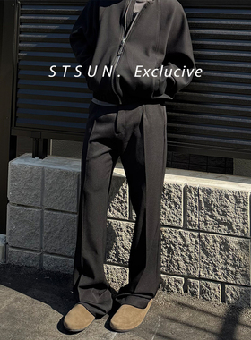 【STS】Drape Pants斜纹垂顺奢感 抗皱立体 合身利落 高级西裤男
