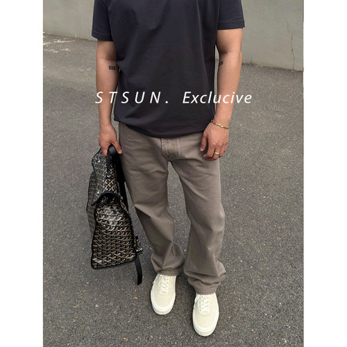 STS阿苏特染高支棉row风直筒裤