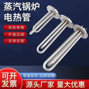 90mm法兰不锈钢锅炉电热管模温机水箱蒸汽发热管棒220v3KW380v9KW