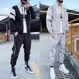 现货春季新款男士运动休闲套装班服两件套T10，男装套装，星座1113