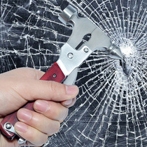 Multifunctional safety hammer for automobile stainless steel life-saving safety hammer pure steel escape window breaker metal life-saving hammer
