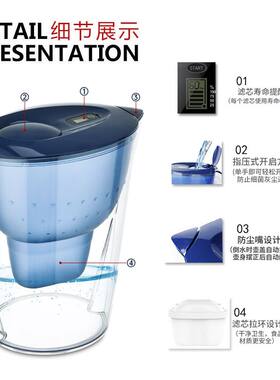 适用西门子滤水壶滤芯通用过滤芯水净化器家用原装净水壶
