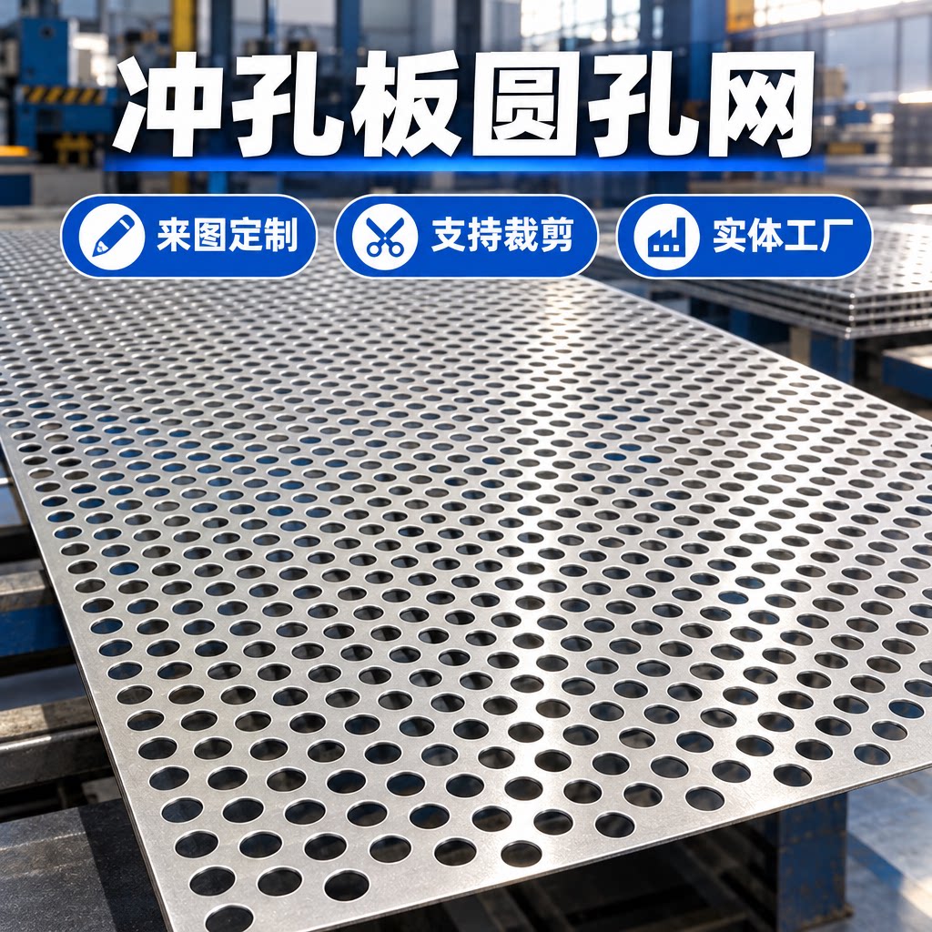 不锈钢筛网筐钢板冲孔网洞洞板窗台垫板铁板网孔板冲孔铁板