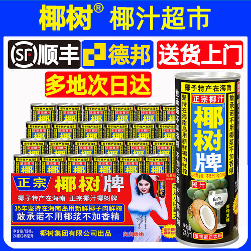 椰树牌椰子汁245ml*24罐旗舰店