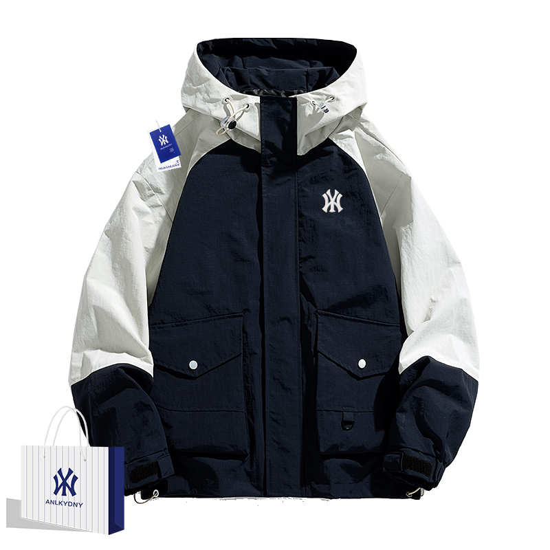 潮牌NY大码2024新款连帽外套春季