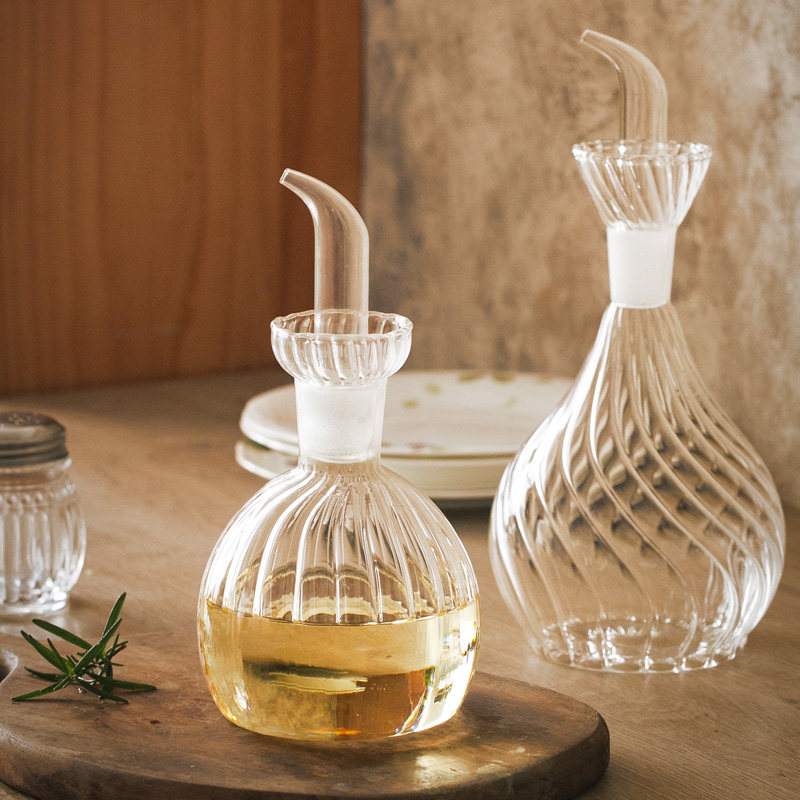 防滴漏油壶条纹元素 人工吹制 高硼硅玻璃酱油瓶 醋瓶橄榄油瓶厨,厨房/烹饪用具,油壶,淘宝优惠券,粉丝福利购,淘宝优惠卷