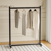 加粗服装 店展示架直播间衣服架落地陈列架简约移动中岛衣帽架