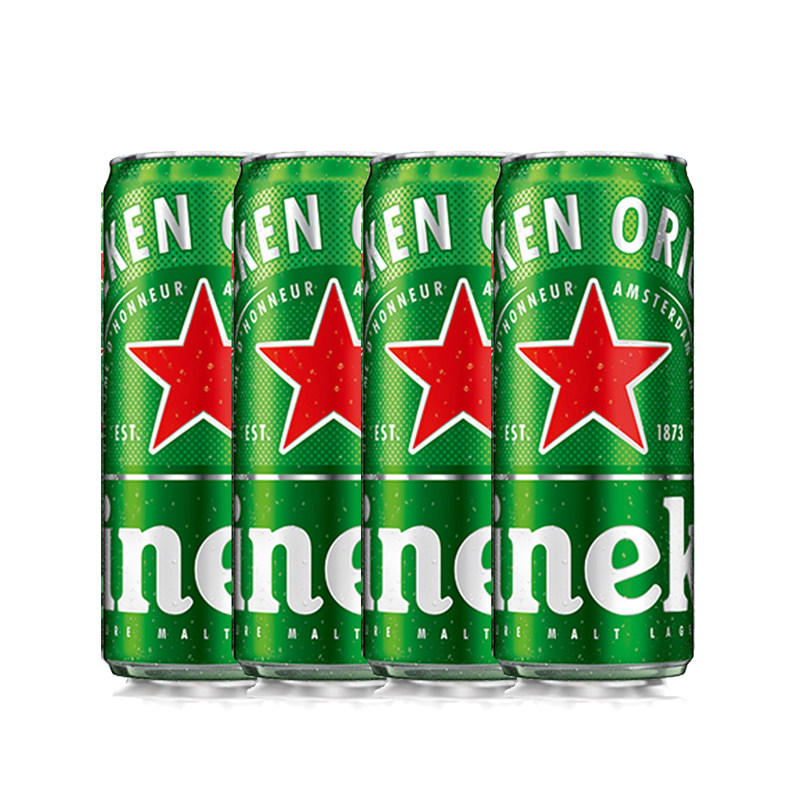 麦芽啤酒Heineken/喜力罐装图片