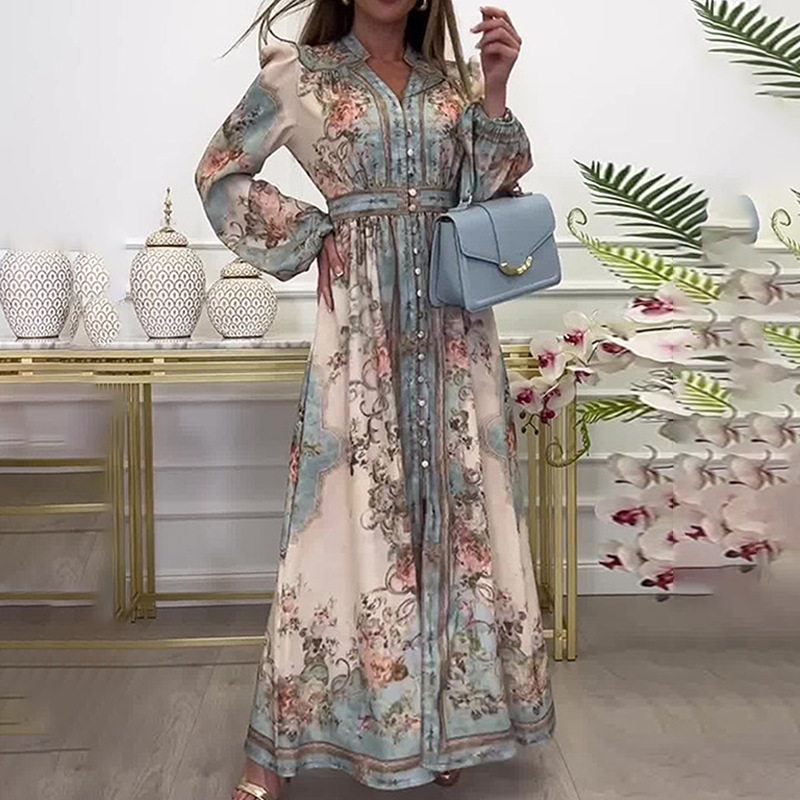 春季新款女装跨境亚马逊欧美连衣