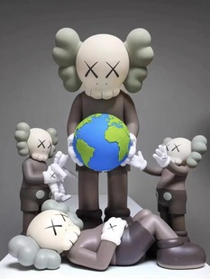 mandkaws抱地球潮玩公仔承诺Kaws Proimse考斯手办艺术摆件 The
