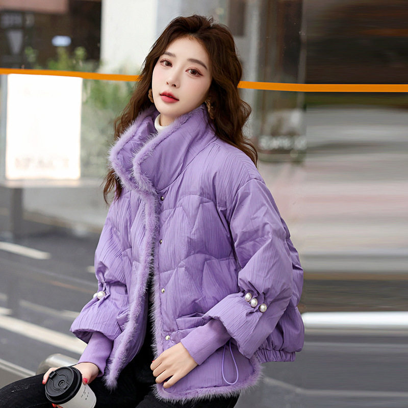 小个子轻薄白色羽绒服女款超好看短款2025冬季新款白鸭绒保暖外套