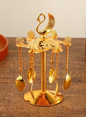 欧式轻奢天鹅勺子架套装