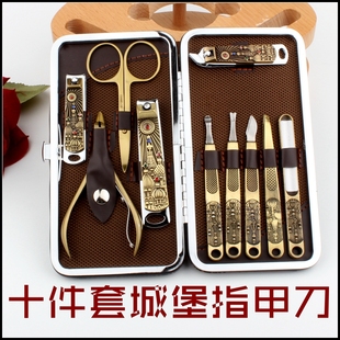 金属合金指甲刀修脚刀指甲钳美容套剪套装扣耳勺个性创意礼品摆件