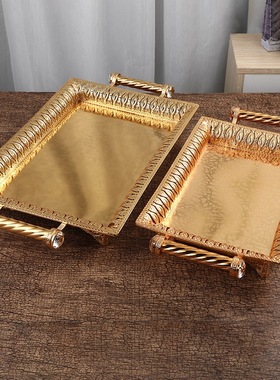 新款高档欧式托盘零食糕点水果盘