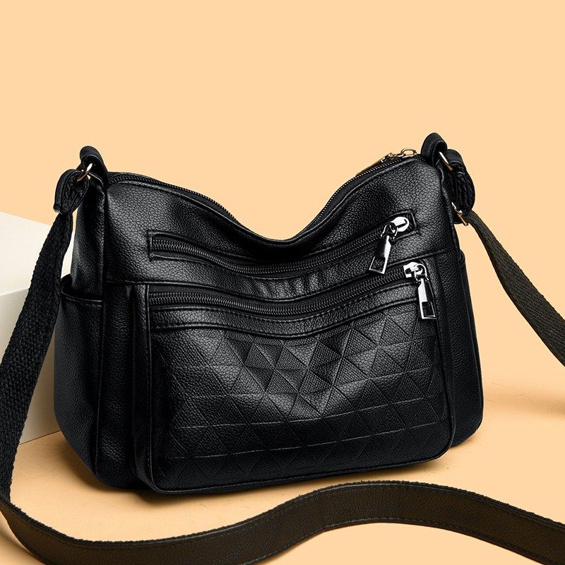 多隔层女包新款百搭轻便单肩斜挎包大容量中老年人妈妈包买菜收钱,箱包皮具/热销女包/男包,小方包,淘宝优惠券,粉丝福利购,淘宝优惠卷