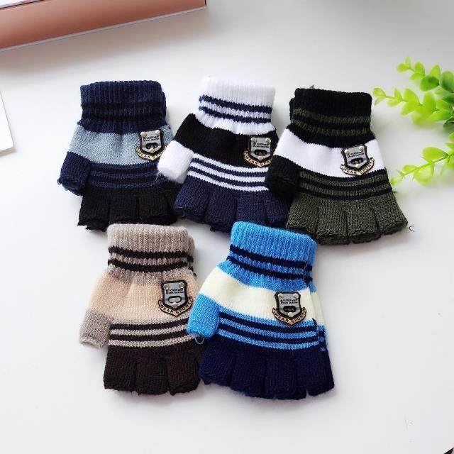 儿童手套冬毛线男孩保暖加绒半指手套冬天露指头写字学生手套批发在类目 服饰配件/皮带/帽子/围巾, 手套中 - 来自Buy2taobao.com提供专业的淘宝代购服务