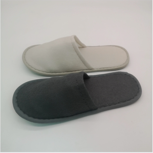 家用室内待客酒店客房用品400双 宾馆如家精选一次性拉毛绒布拖鞋