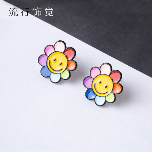 银针泫雅色日韩风耳钉
