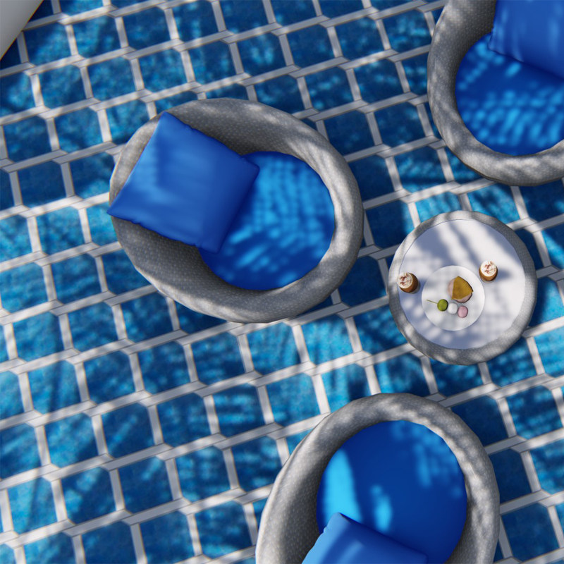 手工陶瓷艺术拼花马赛克蓝色地中海风格阳台地砖厨房卫生间瓷砖