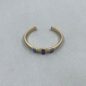 百搭潮流镶嵌天然青金石 质感时尚 手镯 高档 欧美外贸饰品