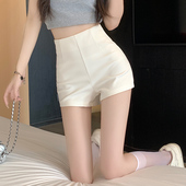 显瘦高级感热裤 实拍黑色性感高腰设计感西装 2023韩版 女夏款 短裤