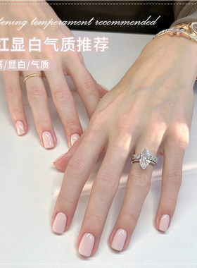 爆款纯欲冰透裸色指甲油胶2026年新款流行乳白色百搭美甲店专用胶