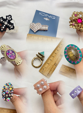 树脂弹力戒指百搭时尚气质