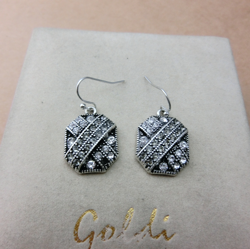 饰品镶钻大气欧美风耳环