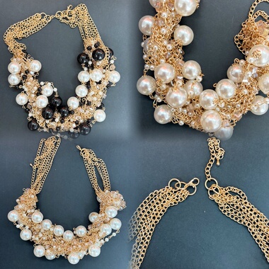 欧美外贸饰品时尚百搭气质优雅高级感珍珠项链C77