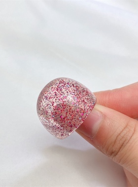 合金弹力开口戒指流行镶钻花朵气质复古港风新款宝石个性ce694