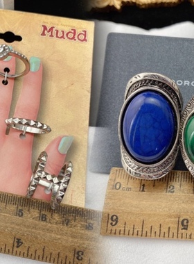 弹力开口戒指时尚百搭复古港风