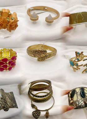 欧美复古风 桃心翅膀手链 时尚气质手镯瑕疵特卖S30