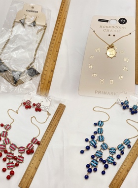 欧美项链大气简约百搭气质夸张流行个性时尚镶钻夸张合金ce752