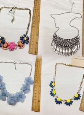 夸张项链大气简约百搭气质流行个性时尚镶钻欧美镀金合金ce738