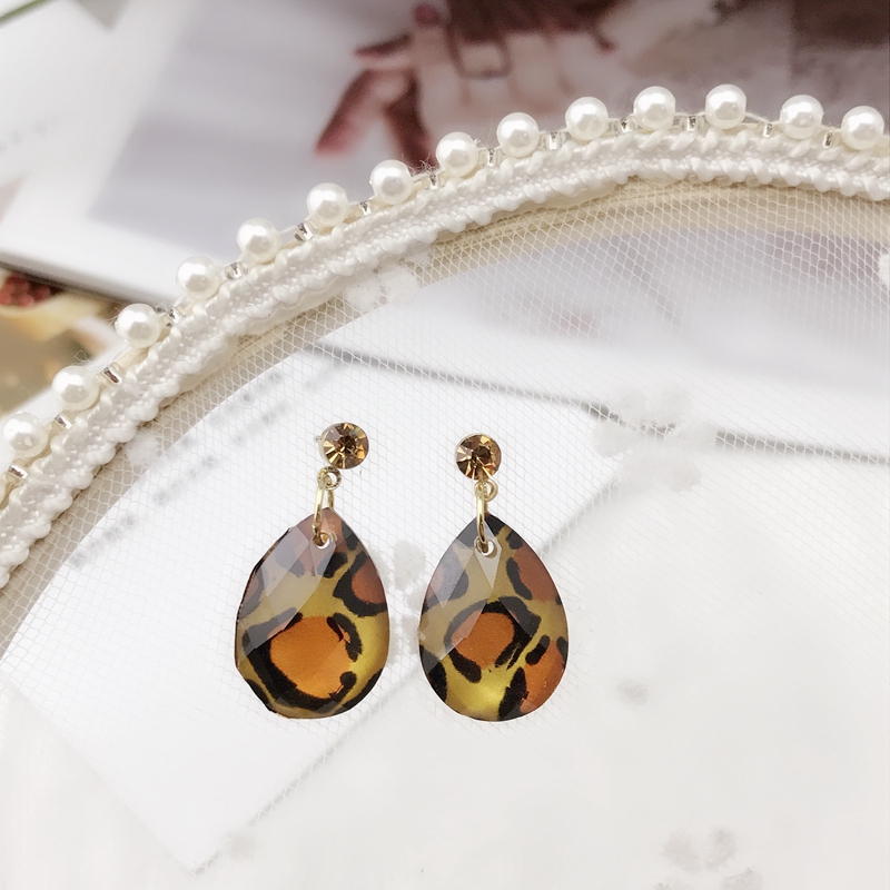 AB-229流行饰品耳环简约豹纹