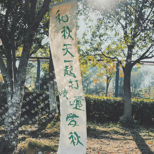 挂布好个秋季装饰墙面趣味文字
