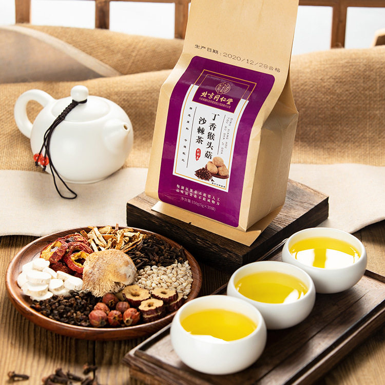 同仁堂猴头菇养胃茶包