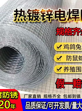 热镀锌铁丝网围栏隔离防护不锈钢丝网养殖网户外防锈网片电焊网格