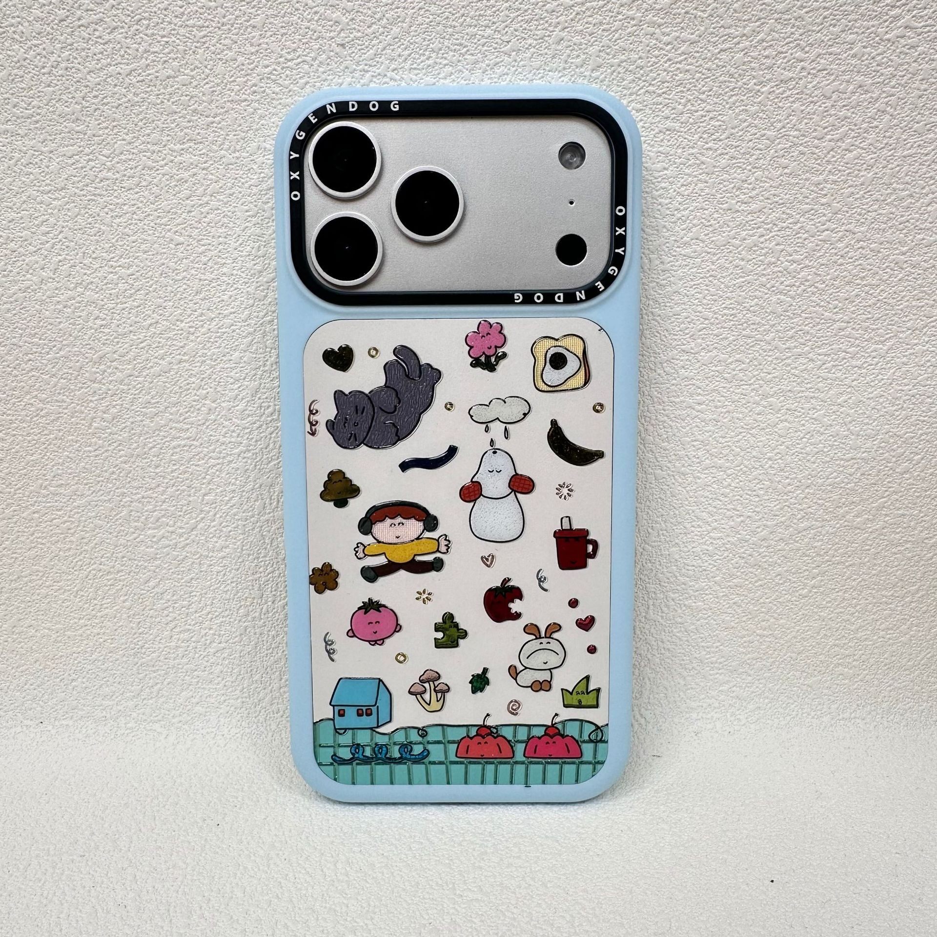 品味时尚卡通鎏金小狗适用于iPhone17 Pro max手机壳少女可爱苹果16保护套