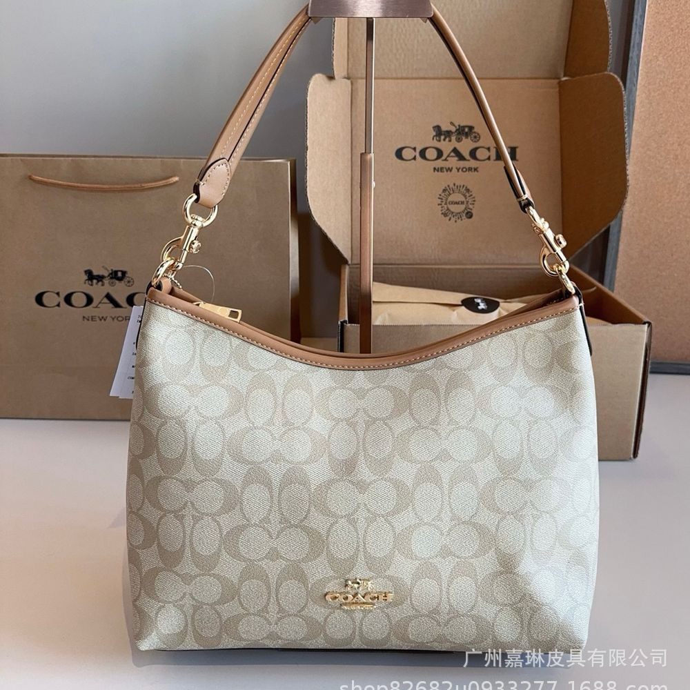 蔻家新款Laurel流浪包经典老花腋下包通勤大容量单肩斜挎托特女包