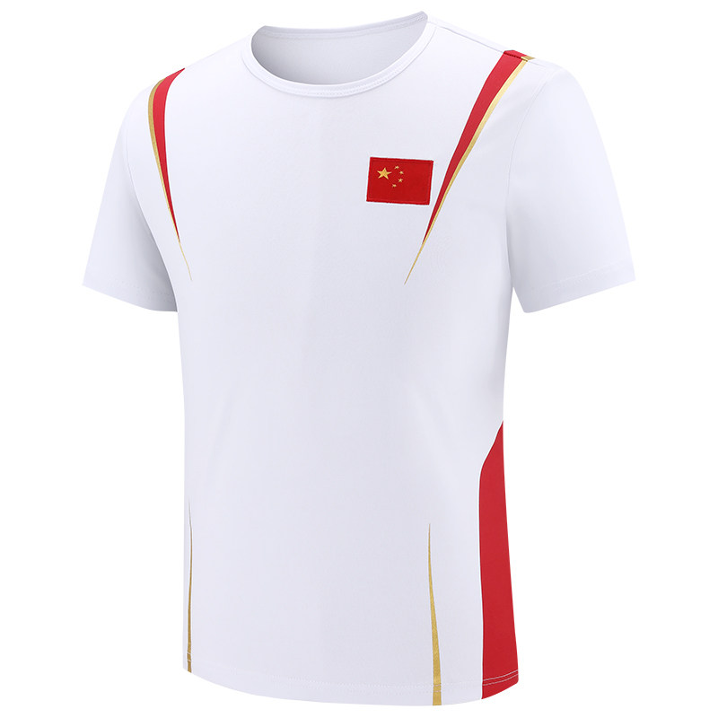 东京中国家队运动t恤短袖衫男女武术队裁判教练国服体育生训练服