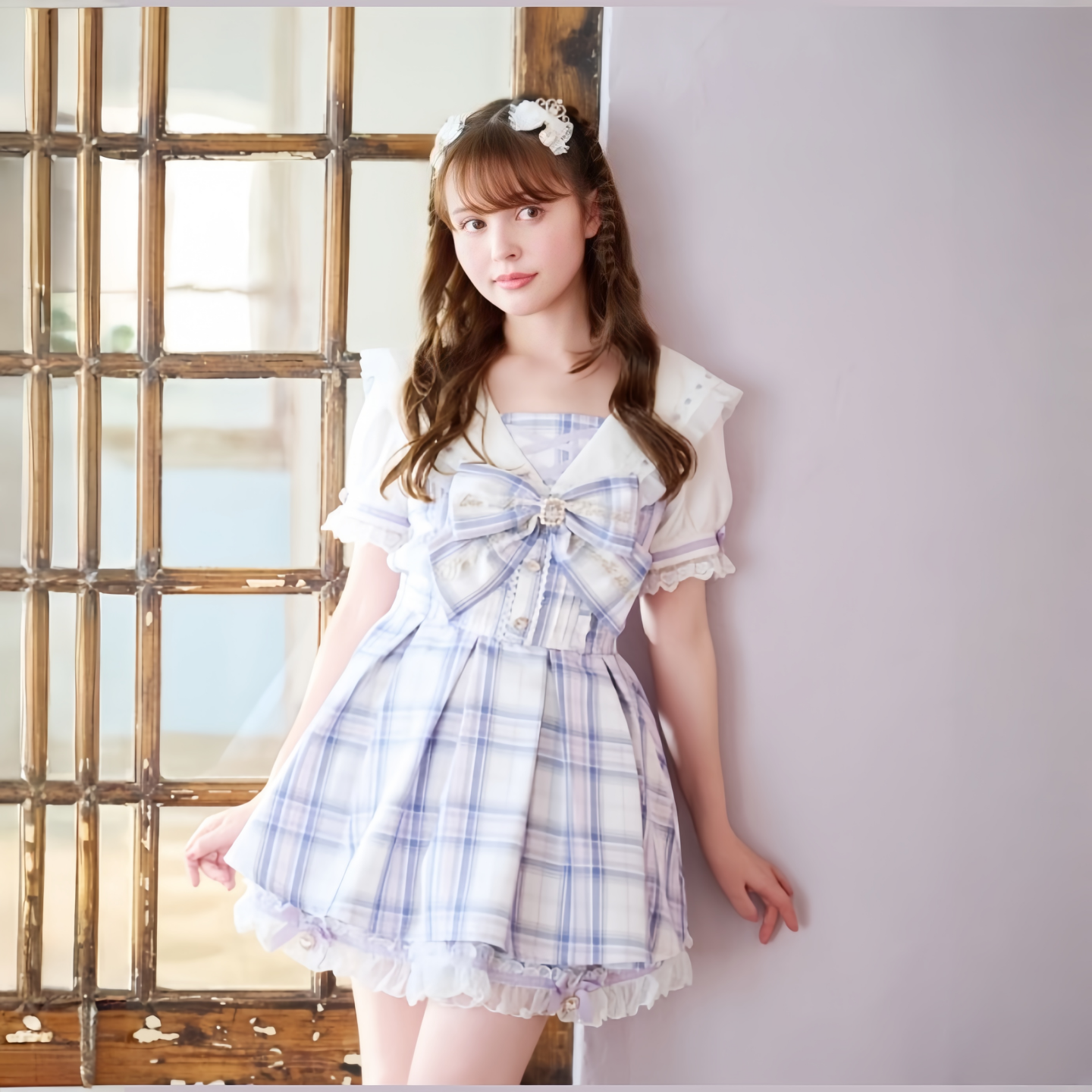 【全款预约】Liz Lisa 格纹水手套装 152-6022-0