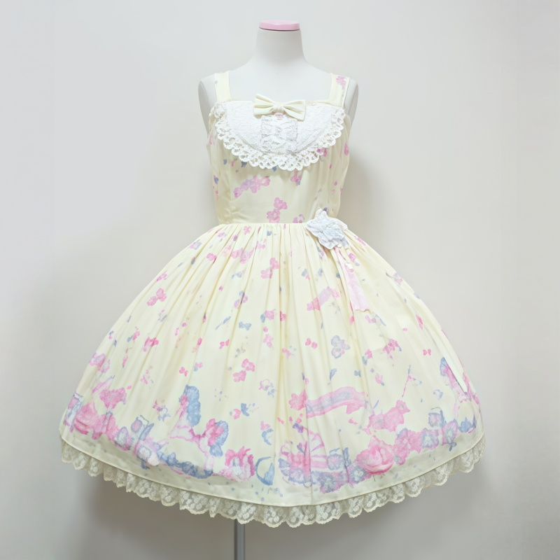 国内现货 ap  babyroom 黄色 bbr jsk +bnt 公主裙 连衣裙 lolita