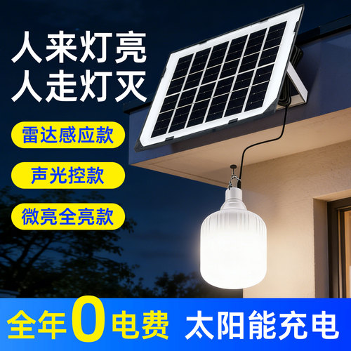 太阳能充电感应灯声控人体感应灯